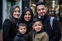 Muslim family child father adult. AI generated Image by rawpixel.