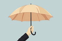Hand holding umbrella protection sheltering shielding. AI generated Image by rawpixel.