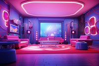 Party room architecture lighting. AI generated Image by rawpixel.