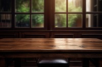 Empty wooden table furniture hardwood architecture. AI generated Image by rawpixel.