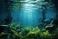 Beautiful lake underwater outdoors nature. 