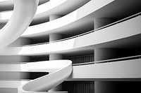 Architecture staircase building white. 