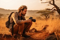 Photographer portrait savanna adult. 