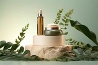 Cosmetics perfume bottle plant. AI generated Image by rawpixel.