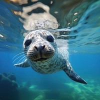 Seal animal mammal fish. 