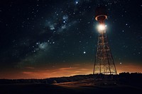 Satellite tower architecture lighthouse. 