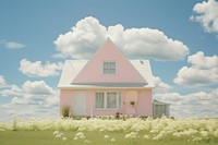 Idyllic home architecture building outdoors. AI generated Image by rawpixel.