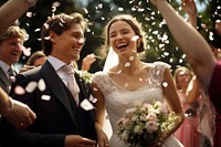 Wedding flower bride ceremony. 