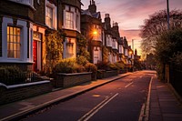 Houses in london architecture cityscape building. 