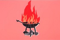 Barbecue fire chandelier fireplace. AI generated Image by rawpixel.