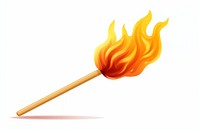 Fire match white background igniting. AI generated Image by rawpixel.