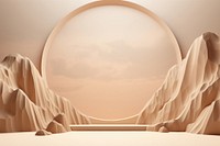 Moon architecture nature tranquility. AI generated Image by rawpixel.