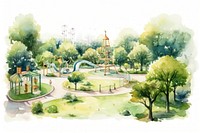 Park playground outdoors plant. AI generated Image by rawpixel.