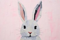 Cute rabbit backgrounds painting animal. 