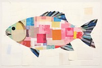 Fish painting collage animal. 