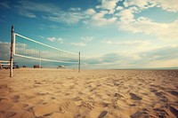Volleyball beach outdoors nature. AI generated Image by rawpixel.