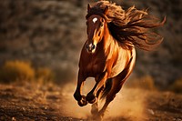 Stallion horse running animal. 