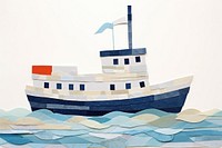 Boat boat watercraft painting. AI generated Image by rawpixel.