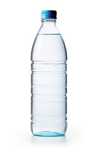 Water bottle white background refreshment. 