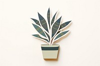 Potted snakeplant leaf white background creativity. 