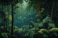 Tropical rain forest vegetation outdoors woodland. AI generated Image by rawpixel.