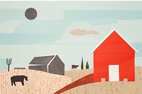 Farm farm architecture livestock. AI generated Image by rawpixel.