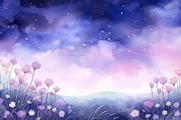Flower fields night backgrounds outdoors. AI generated Image by rawpixel.