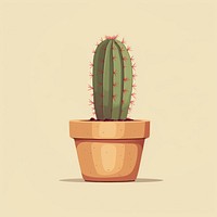 Cactus plant houseplant flowerpot. 