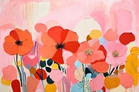 Flowerland art backgrounds painting. 