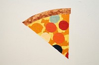 Pizza art triangle circle. 