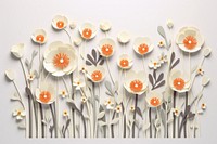 Flower field blossom pattern plant art. 