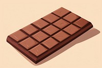 Chocolate bar dessert food confectionery. AI generated Image by rawpixel.