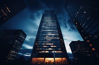Office tower architecture skyscraper cityscape. AI generated Image by rawpixel.