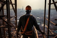 Construction worker building working hardhat. AI generated Image by rawpixel.