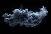 Abstract dark navy cloud smoke monochrome fragility. 