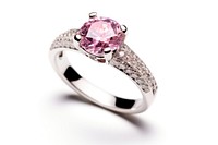 Diamond ring gemstone jewelry silver. AI generated Image by rawpixel.