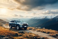 SUV car vehicle. AI generated Image by rawpixel.