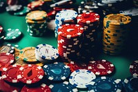 Casino chips gambling game opportunity. 