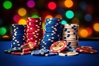 Casino chips gambling game opportunity. 