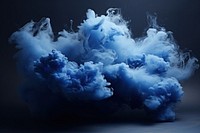 Dark blue cloud nature smoke fragility. AI generated Image by rawpixel.