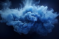 Dark blue smoky cloud nature smoke backgrounds. 