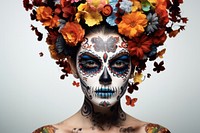 Portrait carnival flower photo. AI generated Image by rawpixel.