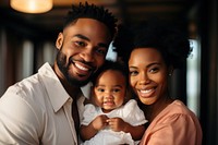 African American family baby portrait smiling. AI generated Image by rawpixel.