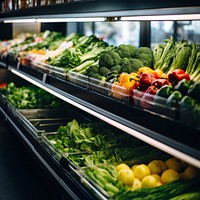 Photo of supermarket natural light.  