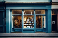 Book store sign architecture illuminated. AI generated Image by rawpixel.