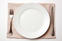 Diner place plate fork napkin. AI generated Image by rawpixel.