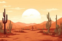 Cactus farm landscape outdoors desert. 