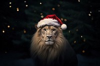 Christmas outdoors mammal animal. AI generated Image by rawpixel.
