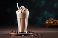 Chocolate milk shake chocolate dessert drink. 