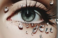 Diamonds tears jewelry diamond eye. 